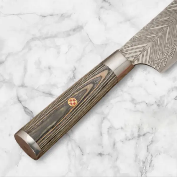 14" Handmade Forged D2 Stainless Steel Chef Knife with Pakkawood Handle - Image 4