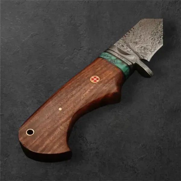 10" Handmade Damascus Steel Hunting Knife - Image 6