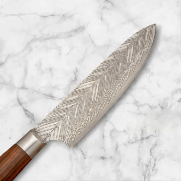 14” Handmade D2 Stainless Steel Chef Knife – Forged Blade with Rosewood Handle & Leather Sheath - Image 2